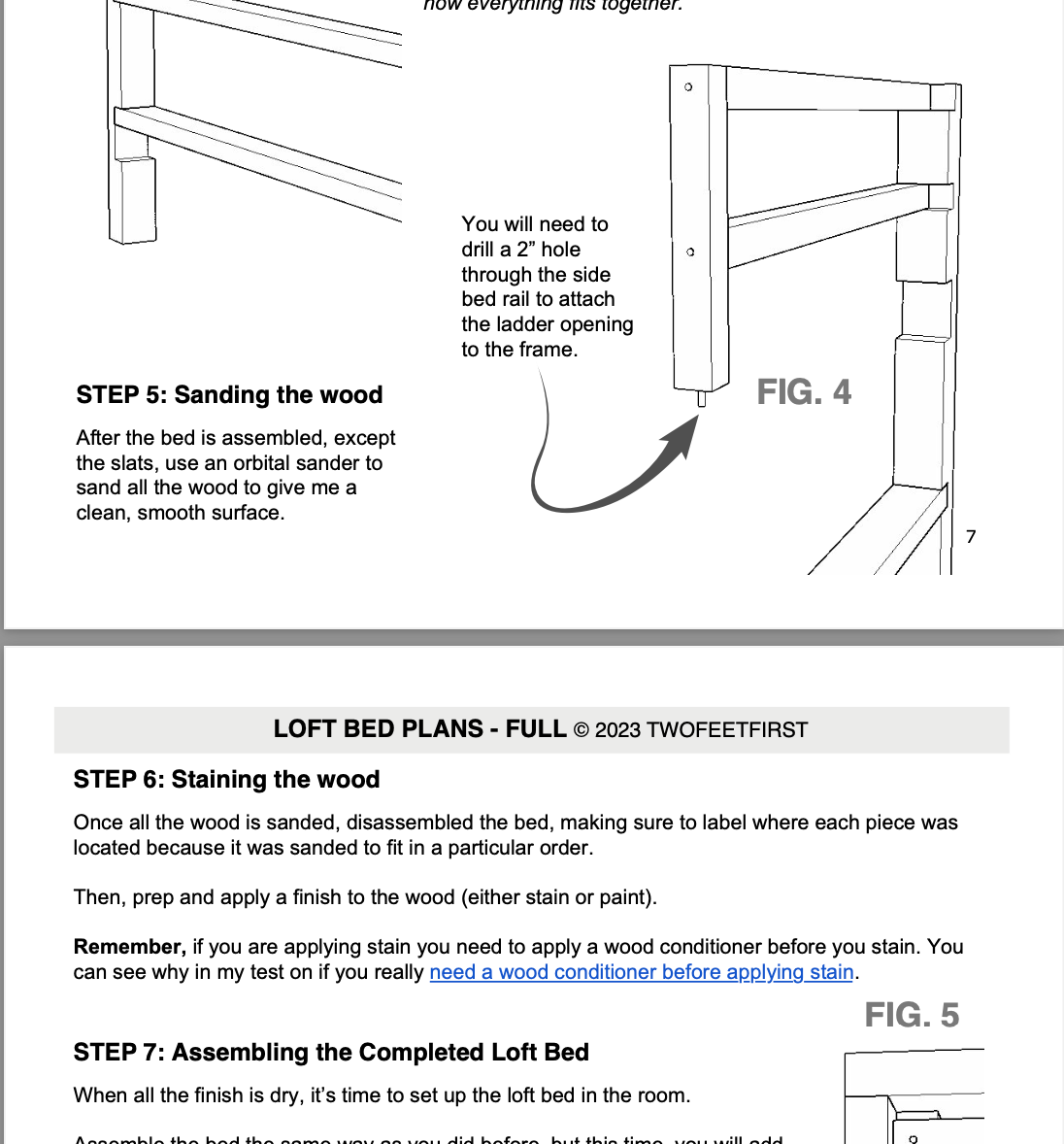 DIY Loft Bed Plans For TWIN Mattress