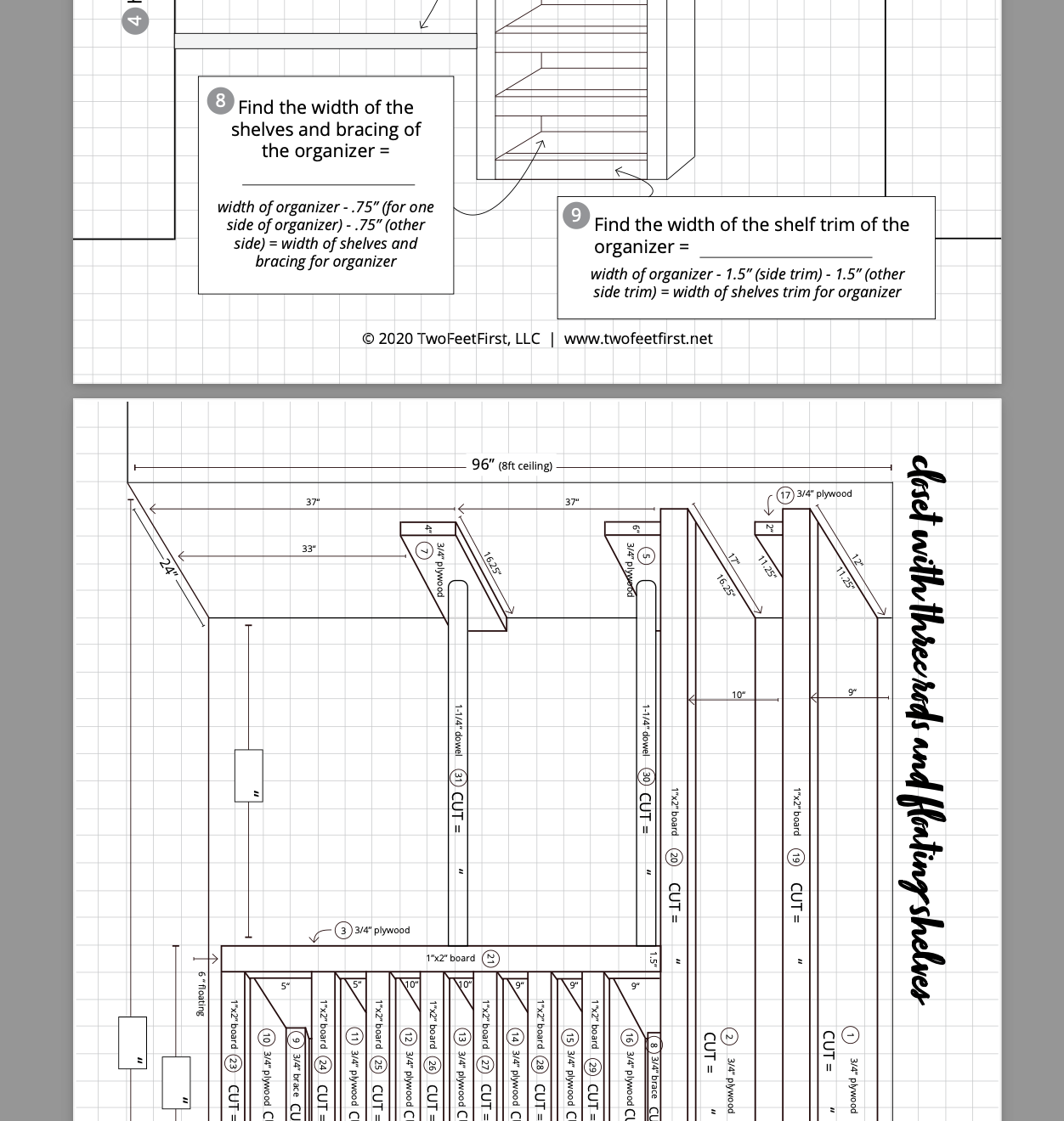 Floating Closet Organizer | The Workbook