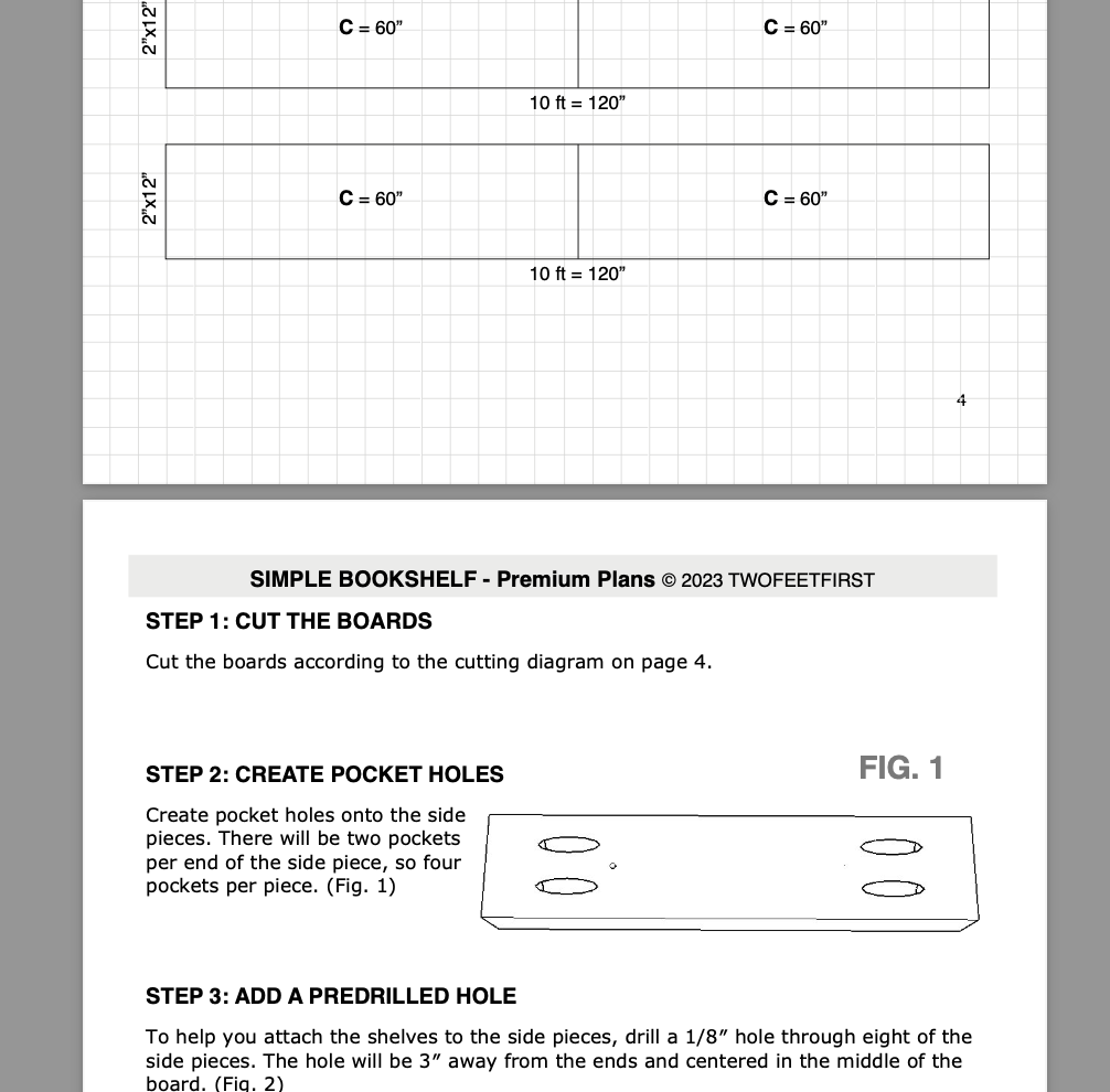 Simple Modern Bookshelf Plans