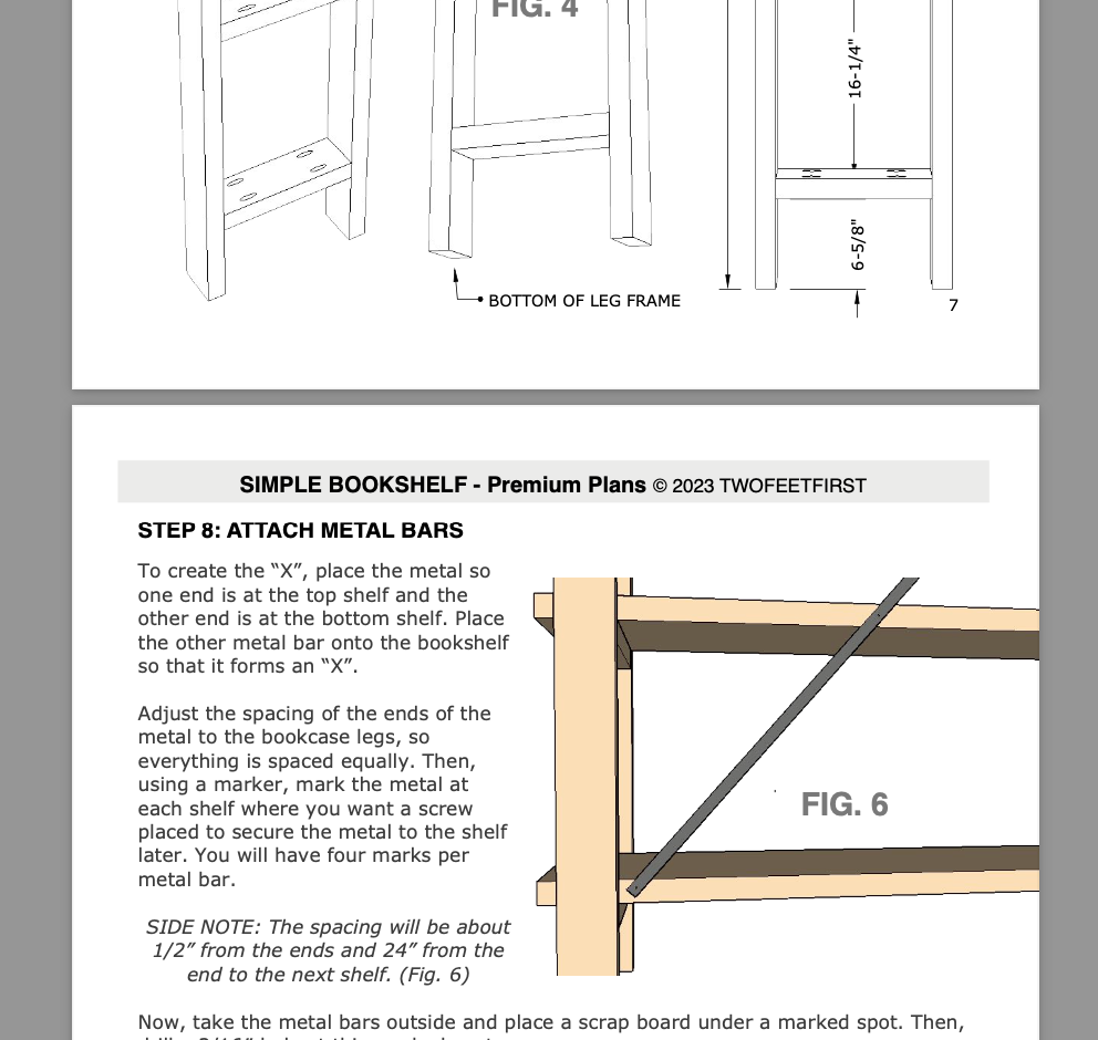 Simple Modern Bookshelf Plans