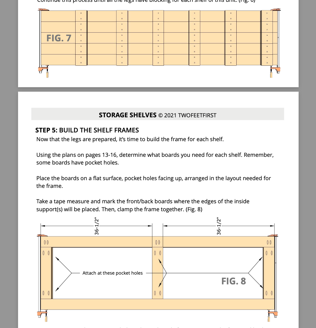 Storage Shelves for Basement or Garage Plan