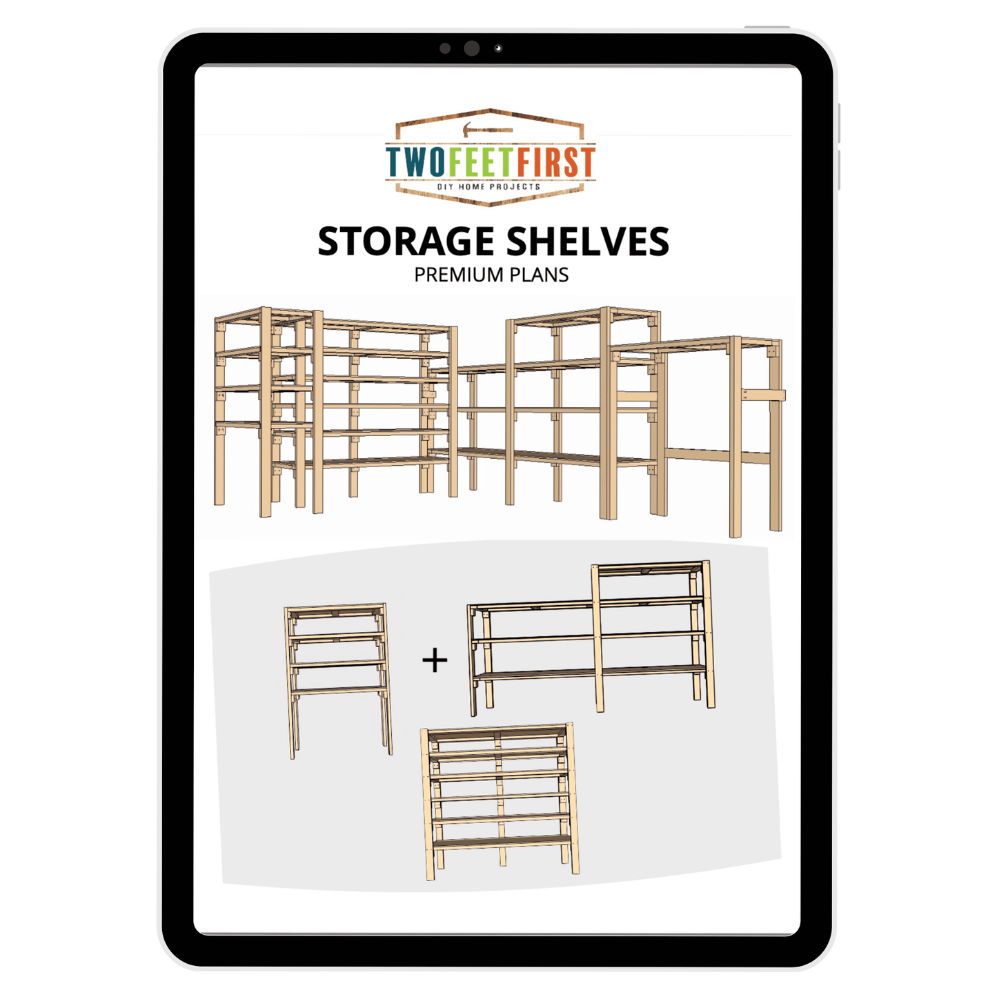 Storage Shelves for Basement or Garage Plan
