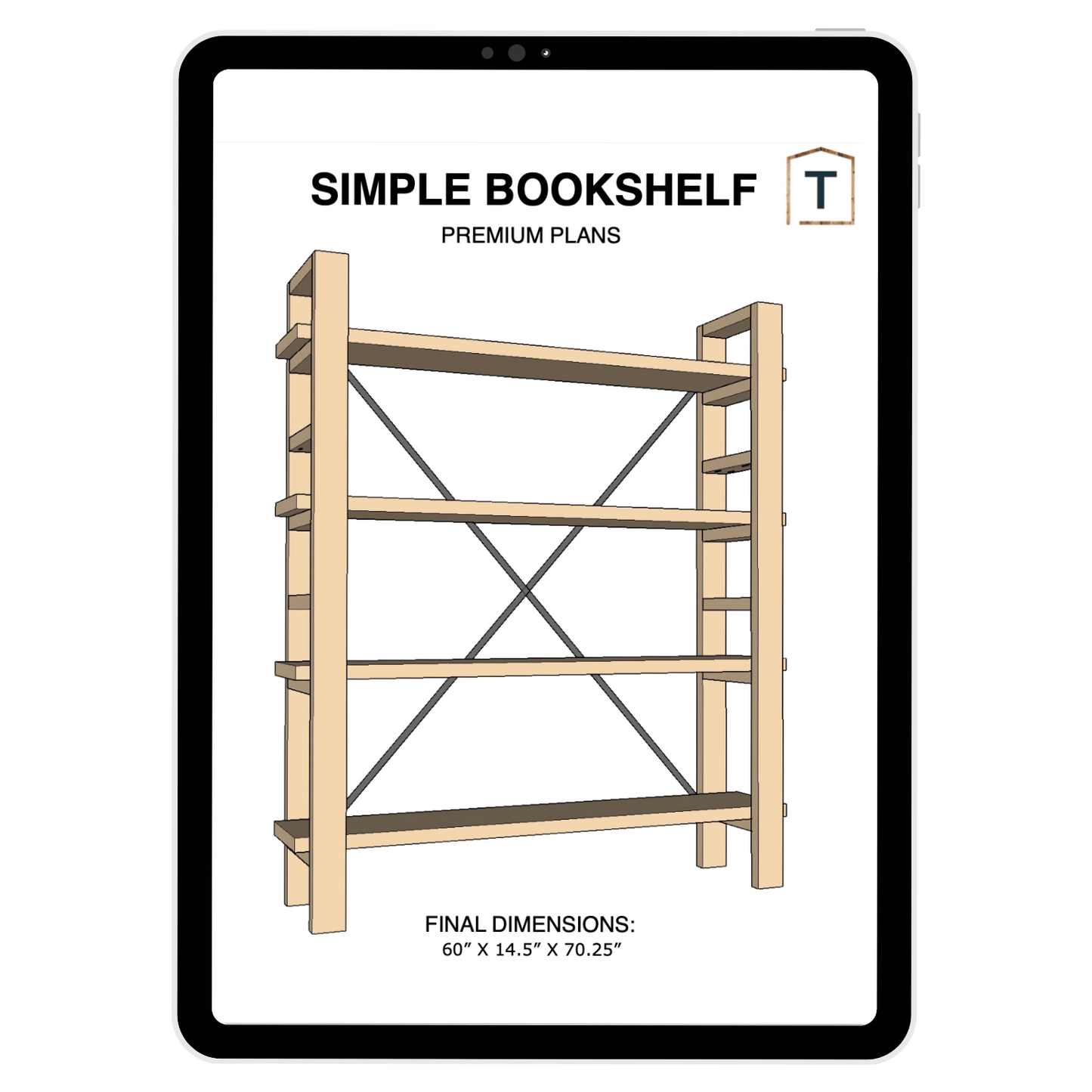 Simple Modern Bookshelf Plans