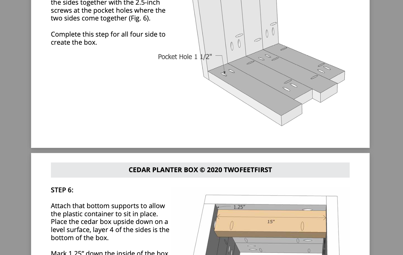 Simple Cedar Planter Box Plan