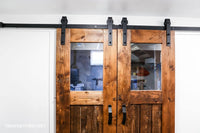 DIY Double Barn Door with Glass Windows: Plan